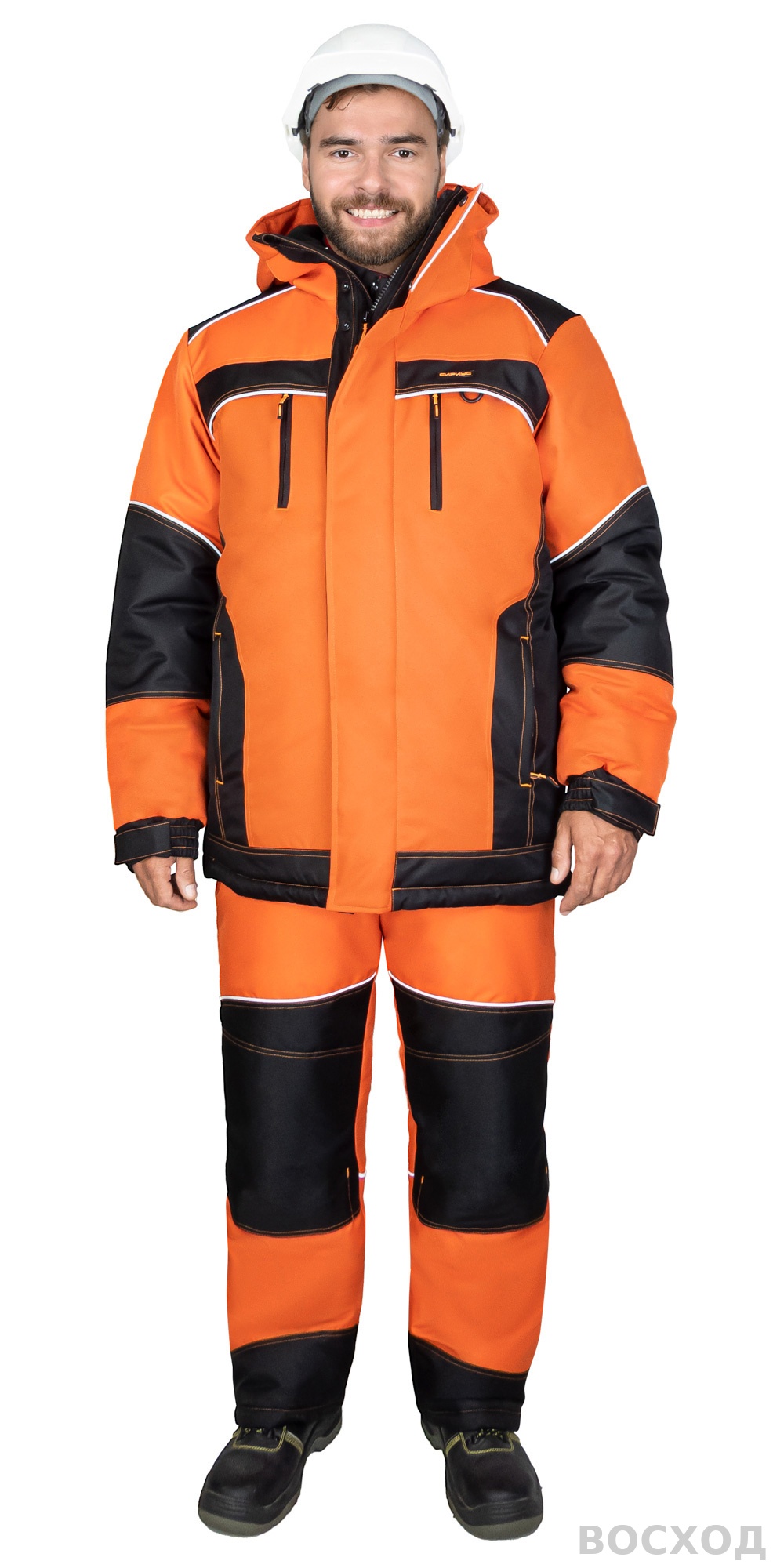 Костюм СИРИУС-АРКТИКА зимний, куртка дл., брюки, с чёрным