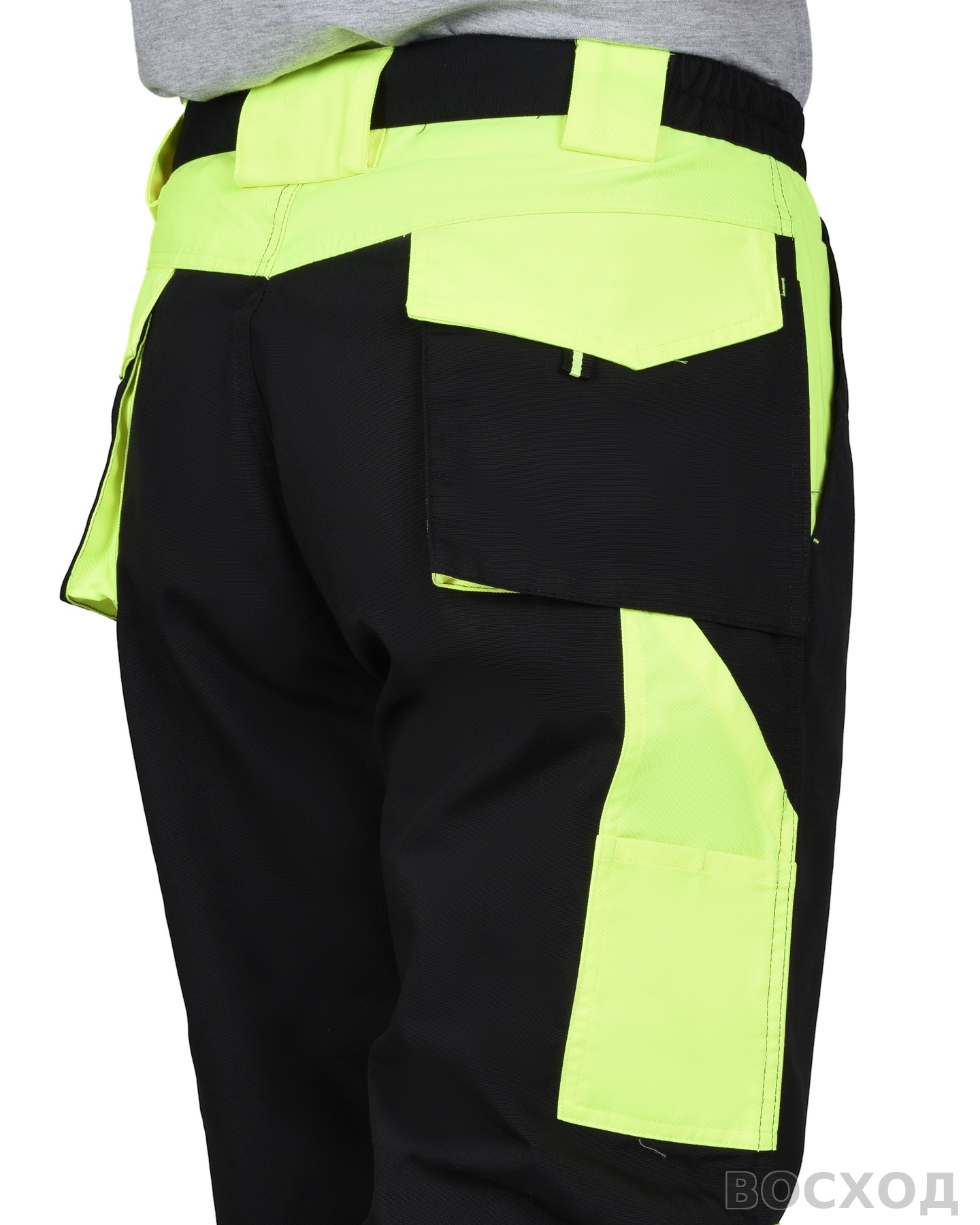 Костюм СИРИУС-ОНИКС куртка, брюки черный с лимонным