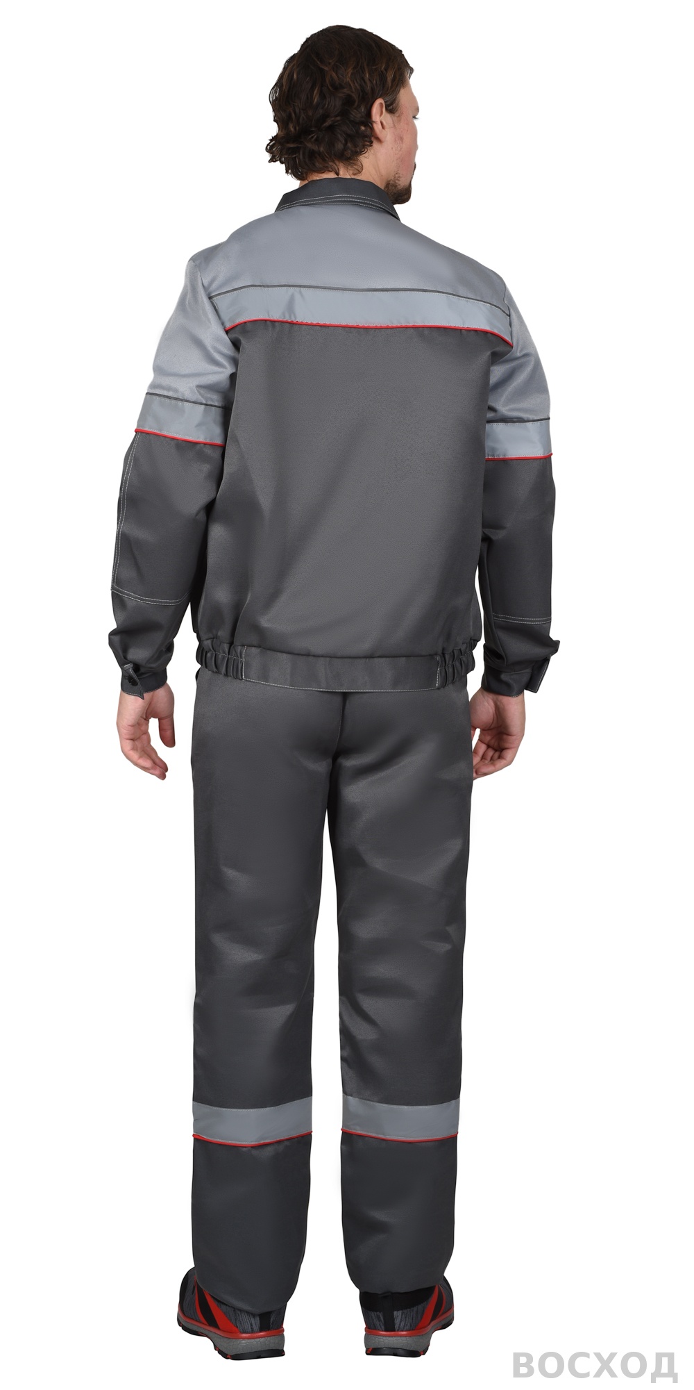 Костюм СИРИУС-ЛЕГИОНЕР куртка кор., п/к темно- со светло-серым и СОП