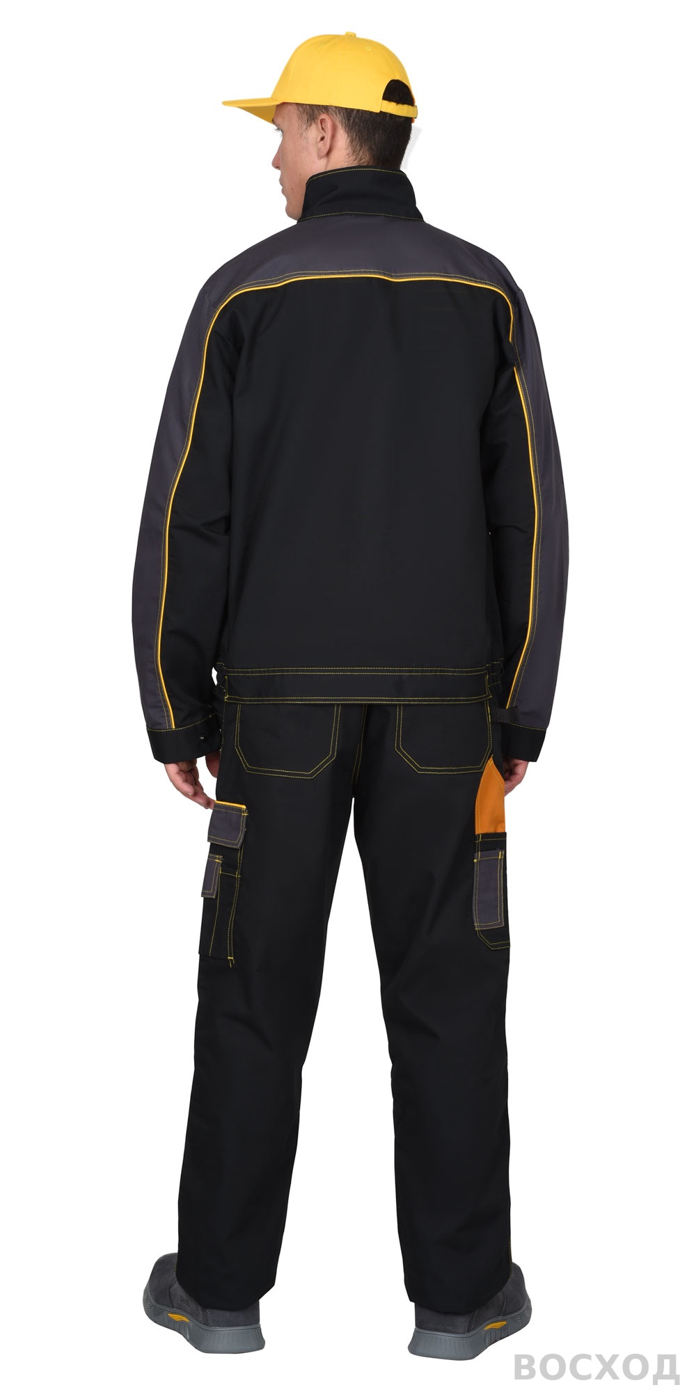 Куртка СИРИУС-АГАТ черный с темно-серым