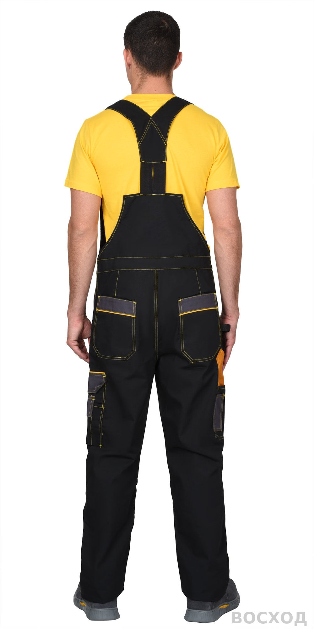 Полукомбинезон СИРИУС-АГАТ черный с темно-серым