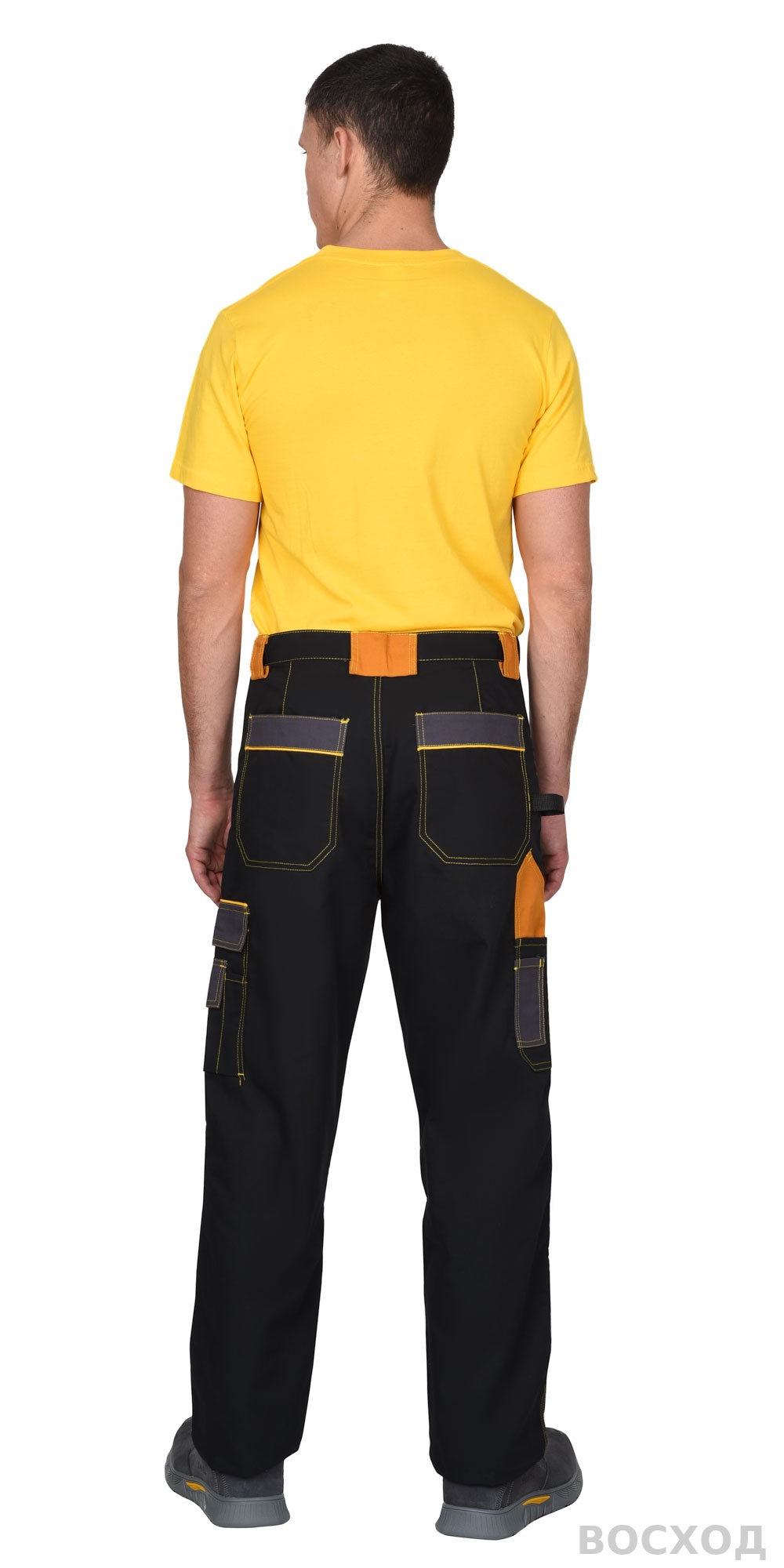 Брюки СИРИУС-АГАТ черный с темно-серым