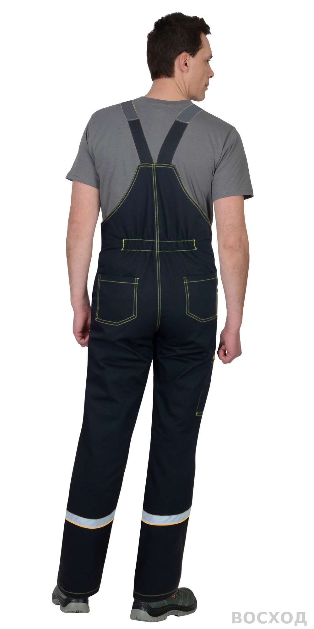 Полукомбинезон СИРИУС-РОДОС черный с темно-серым