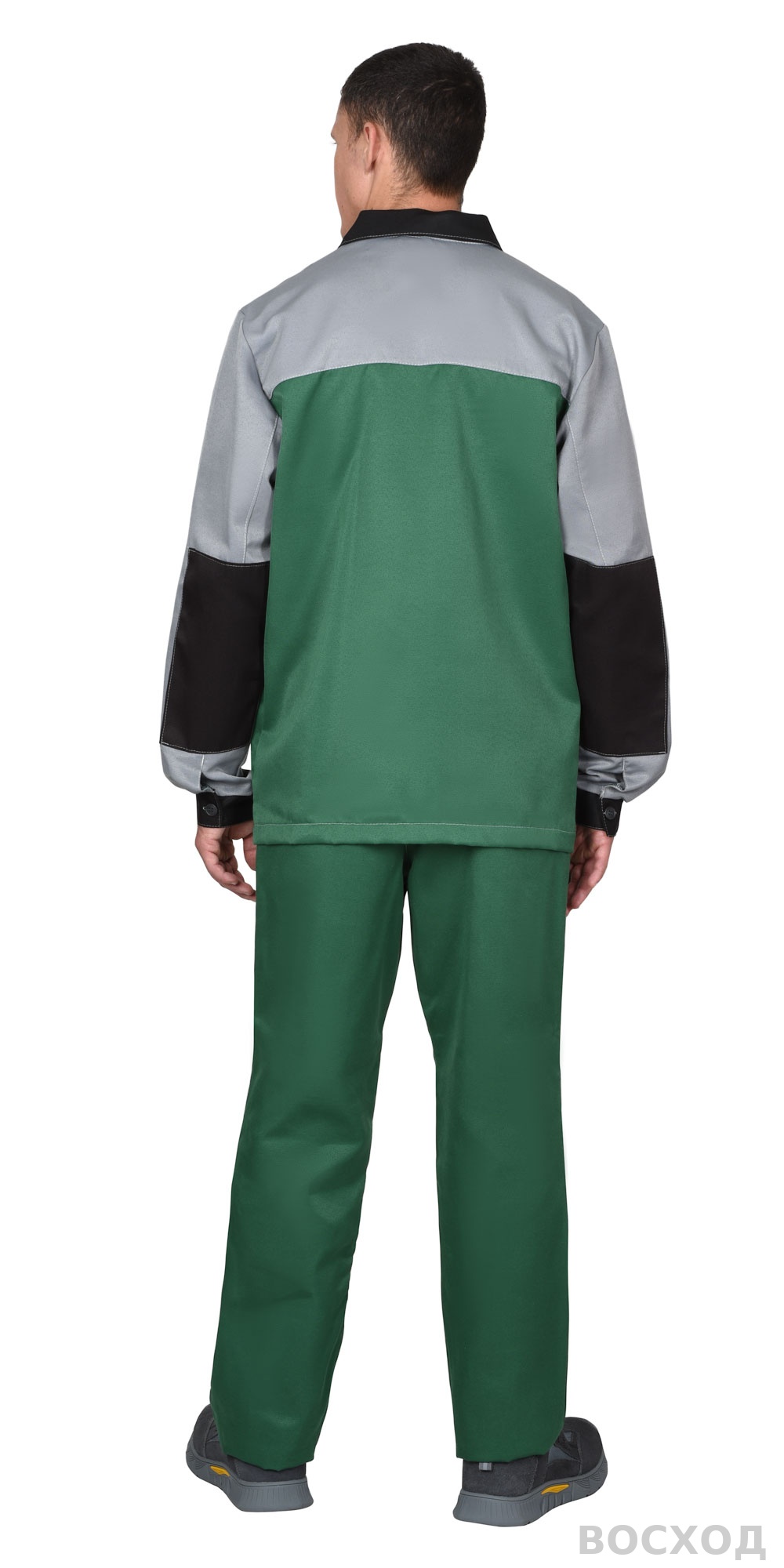 Костюм СИРИУС-АСПЕКТ куртка длин., брюки со светло-серым и черной отделкой