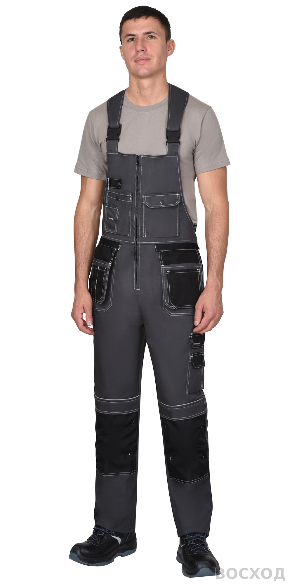 Полукомбинезон СИРИУС-ПРЕСТИЖ-Л темно- с черным