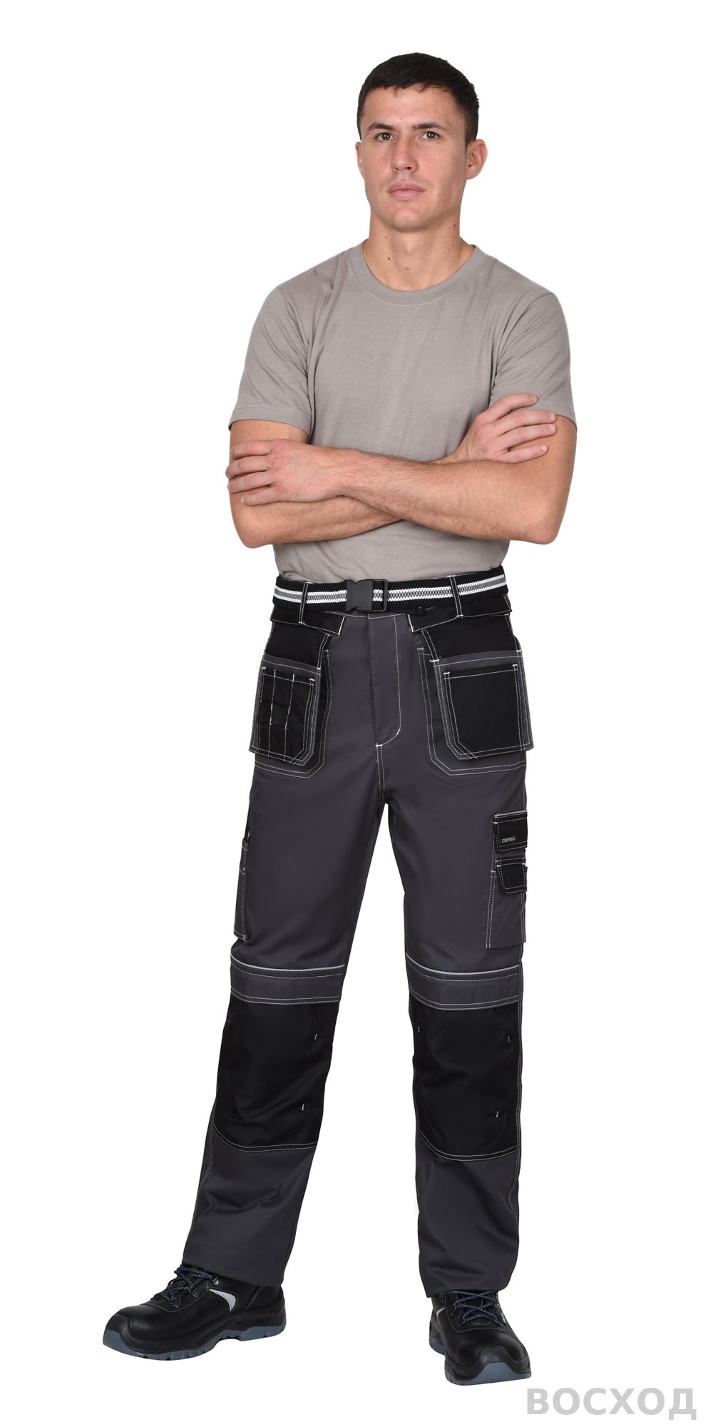 Брюки СИРИУС-ПРЕСТИЖ-Л темно- с черным