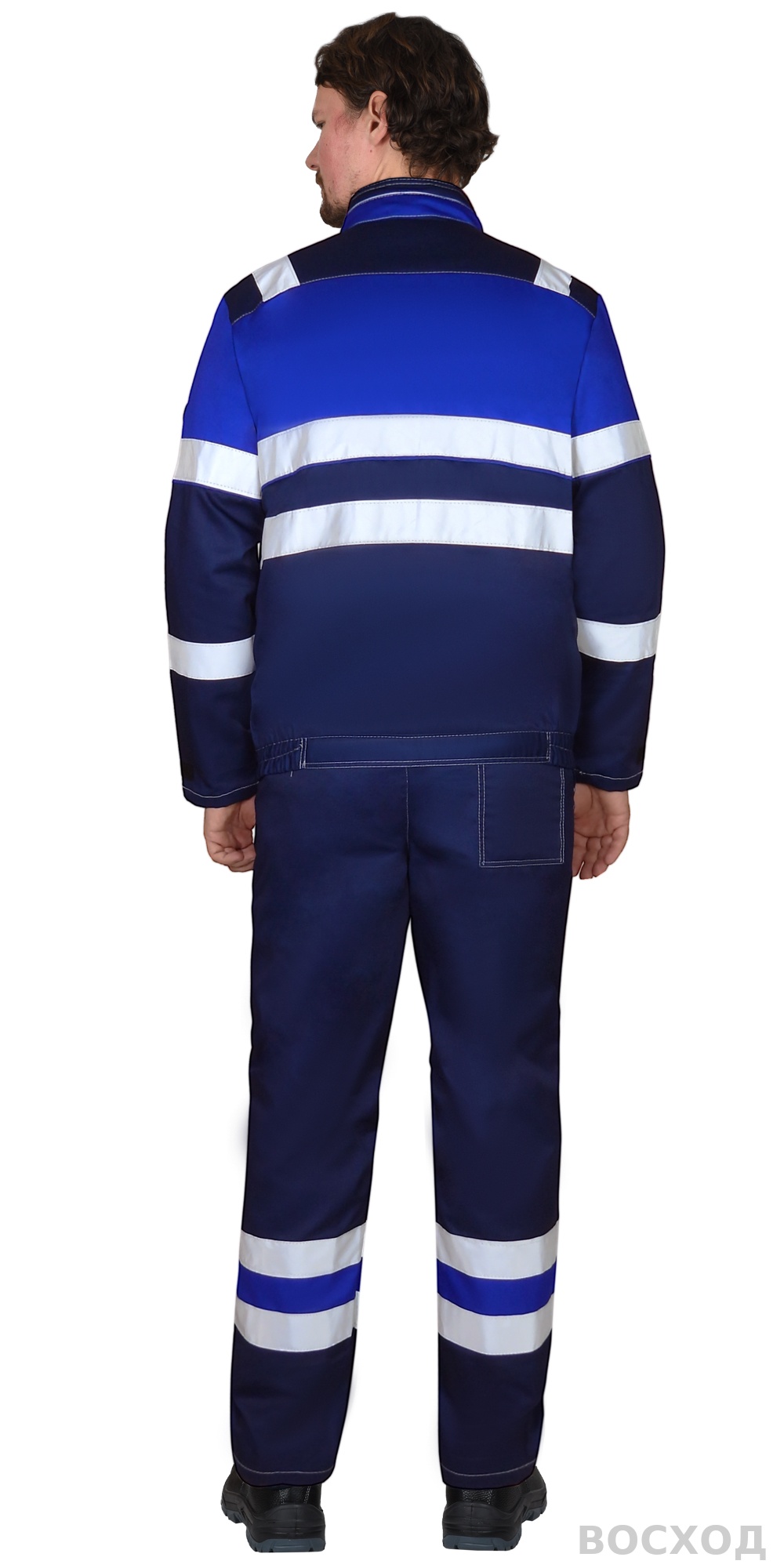 Костюм СИРИУС-НАВИГАТОР-2 куртка, брюки, с васильковым и СОП