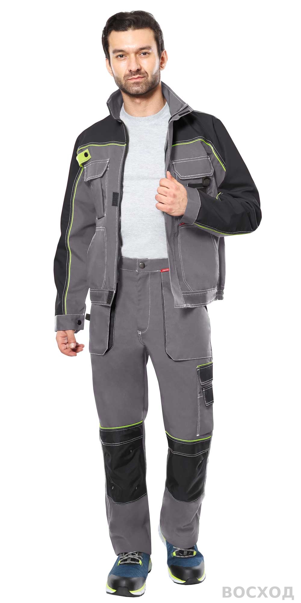 Костюм СИРИУС-АГАТ куртка, брюки, с черным