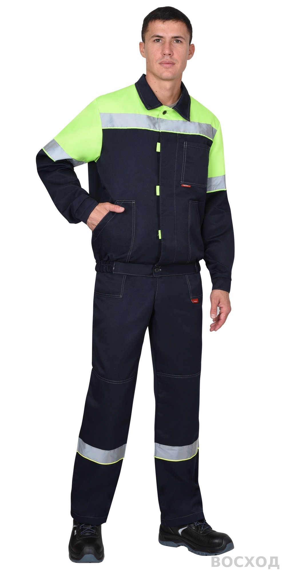 Костюм СИРИУС-ЛЕГИОНЕР куртка короткая, п/к, с лимонным и СОП