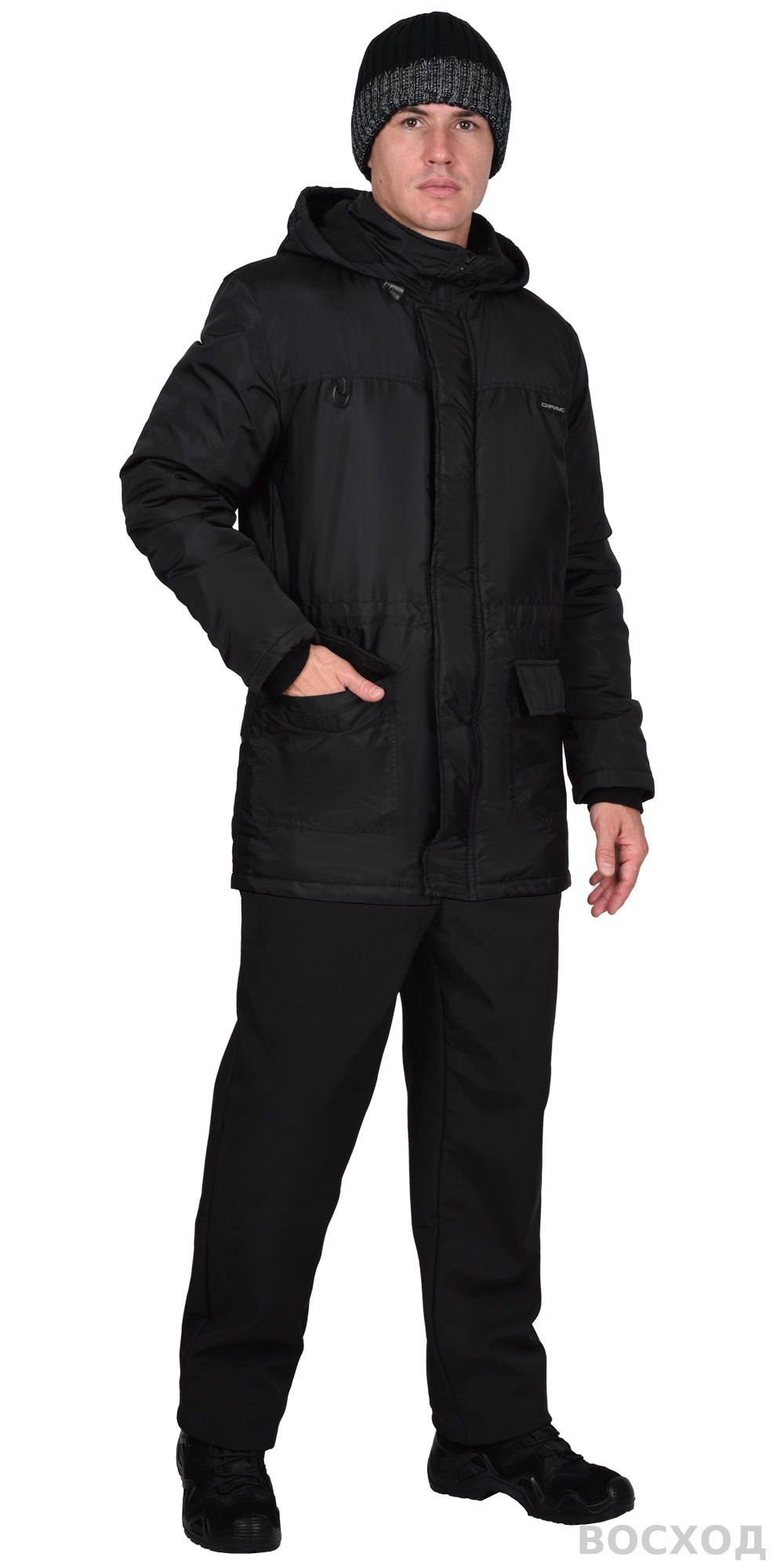 Куртка СИРИУС-ЛЕГАТ демисезонная, чёрная