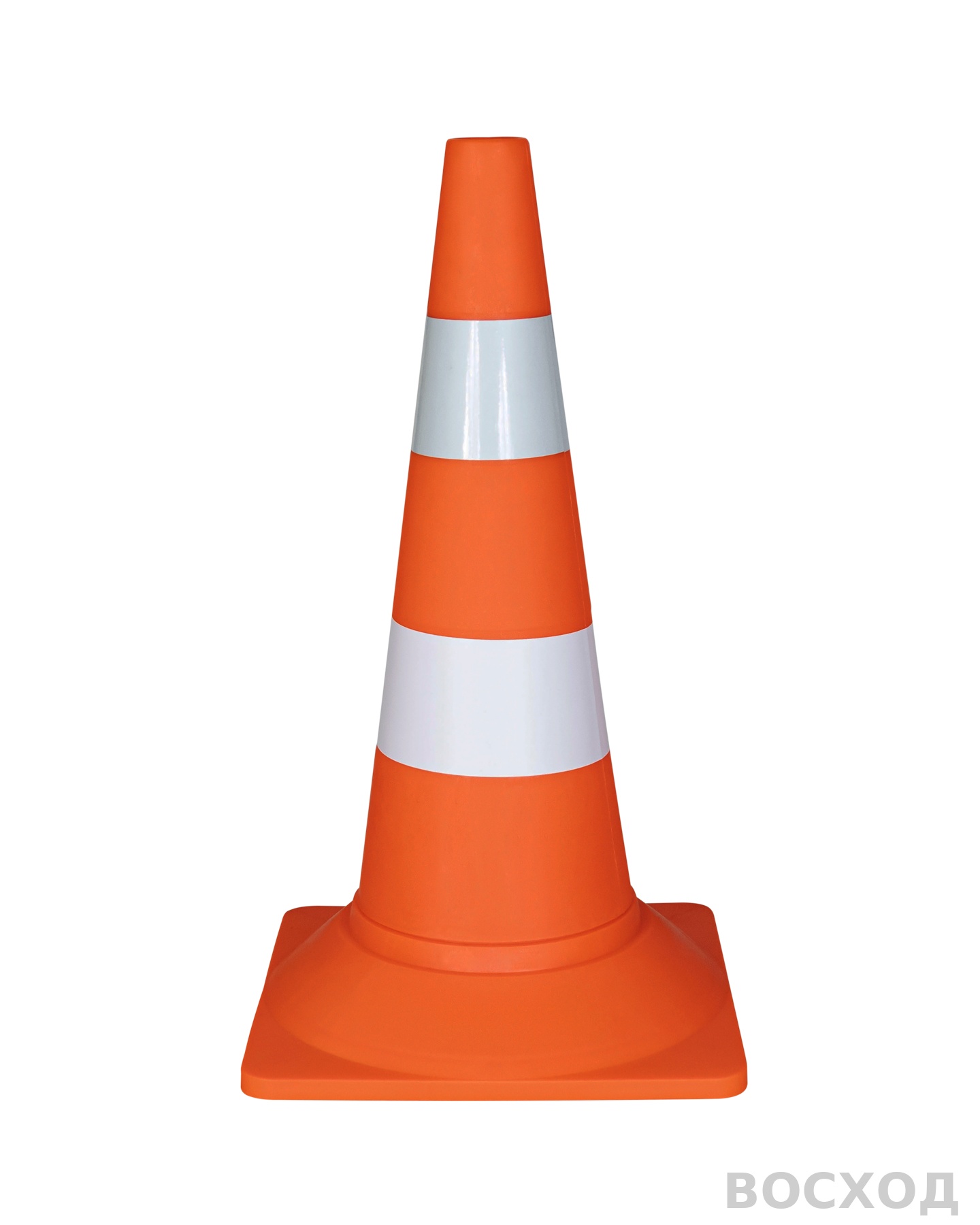 Конус сигнальный дорожный КС-2.5 520 мм мягкий с белой полосой и СОП