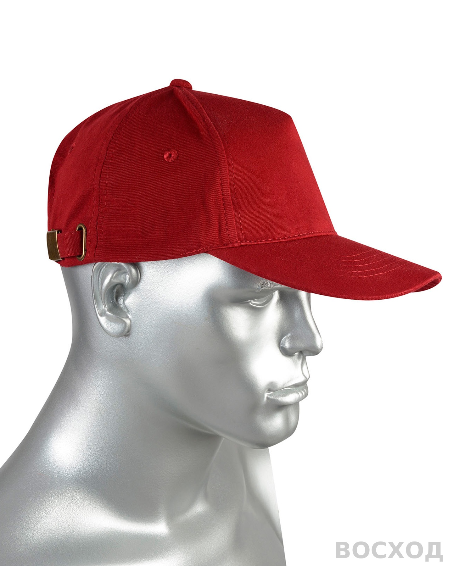 Кепка-бейсболка бордовая (пакет по 50 шт.,в упаковке 200 шт.)