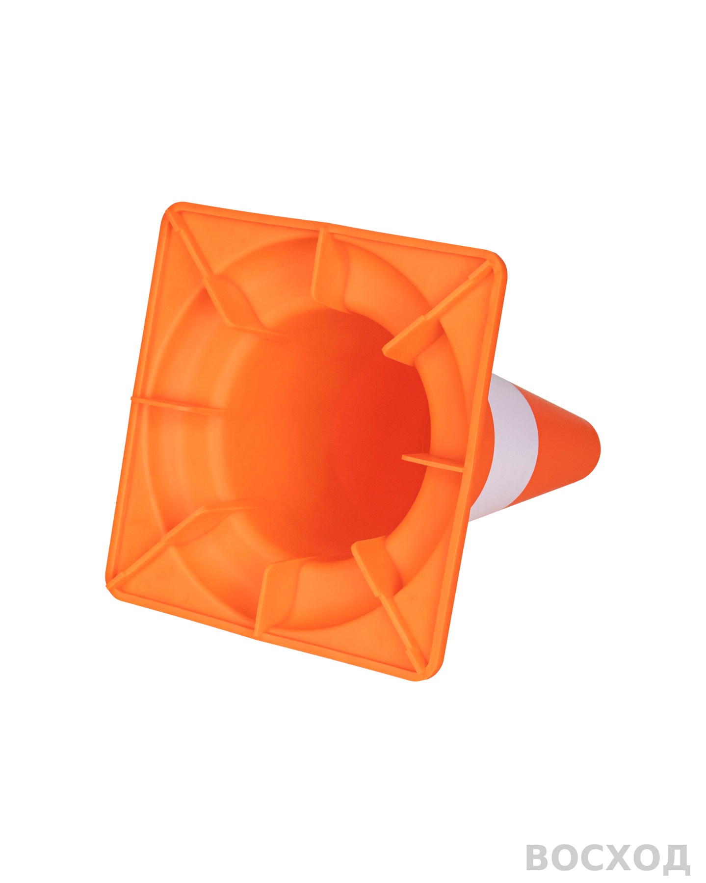 Конус сигнальный дорожный КС-1.2 320 мм мягкий с белой полосой