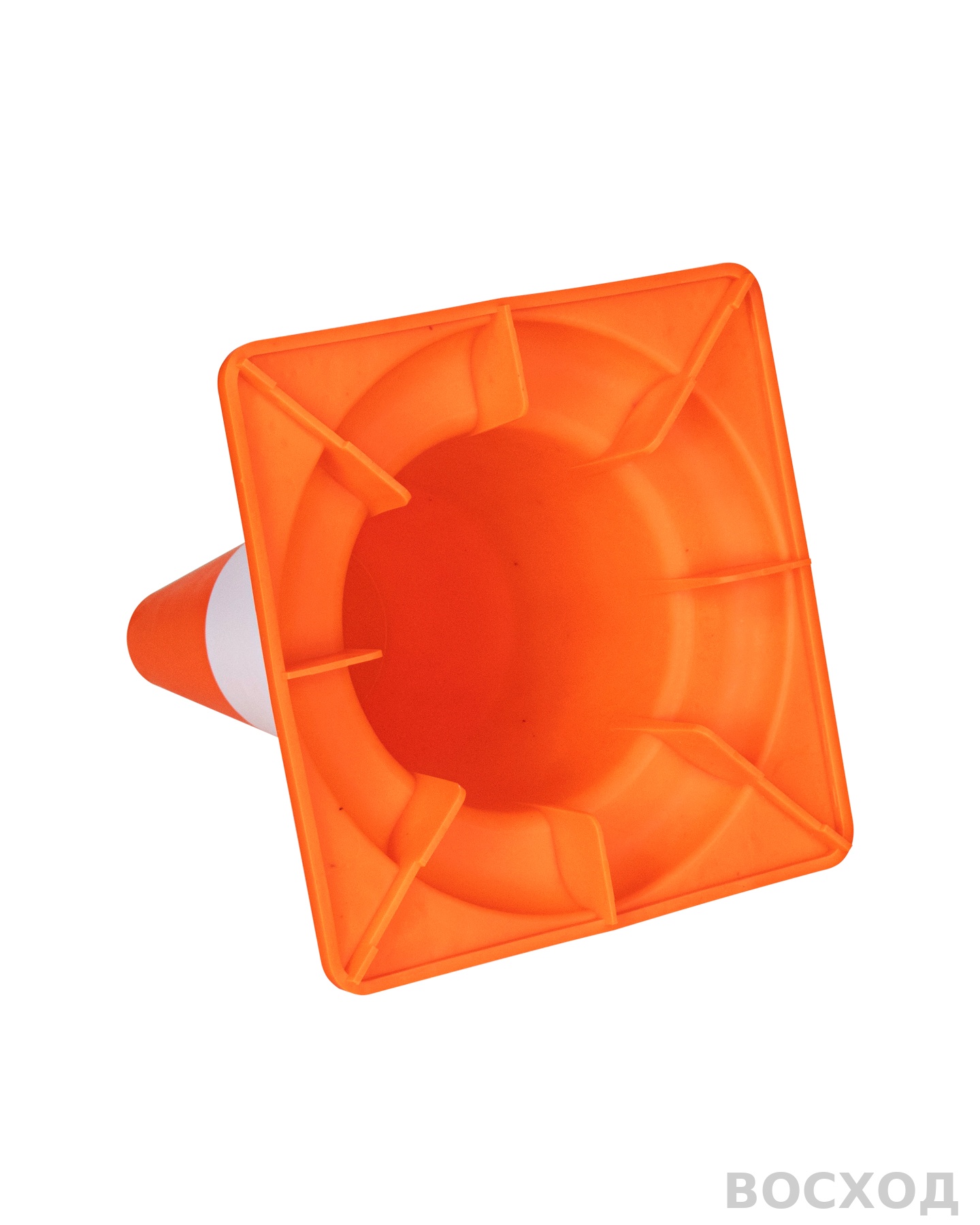 Конус сигнальный дорожный КС-1.2 320 мм мягкий с белой полосой