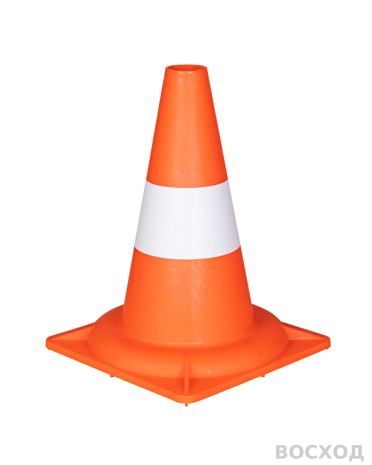 Конус сигнальный дорожный КС-1.2 320 мм мягкий с белой полосой